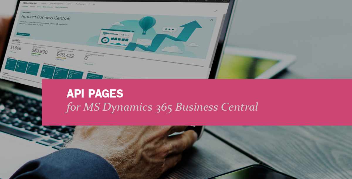 API Pages in MS Dynamics 365 Business Central