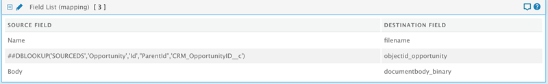 Fieldmapping: file transfer from Salesforce to Dynamics 365 Sales